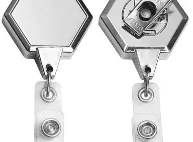 Hexagon Retractable Badge Reel — view 2
