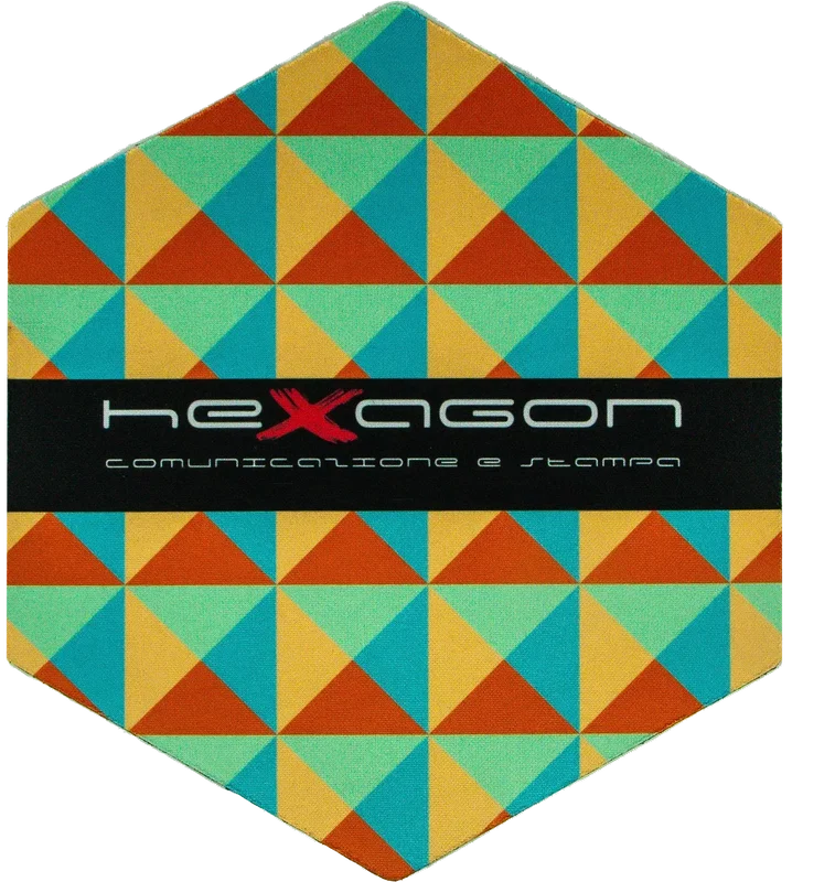 Personalized Logo Hexagon Mouse Pad — view 2