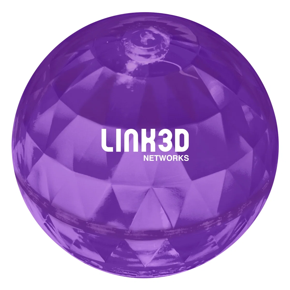 Three inch sphere resting on a flat surface