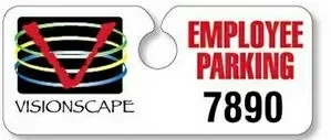 Hidden Hang Tag Parking Permit (.020" Deluxe Plastic 4-Color Process)