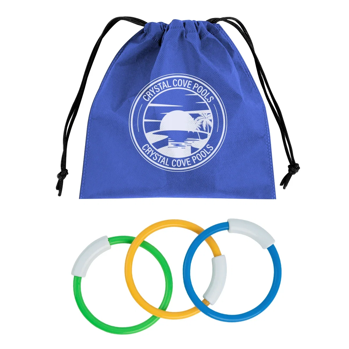 Royal blue bag option viewed from the front
