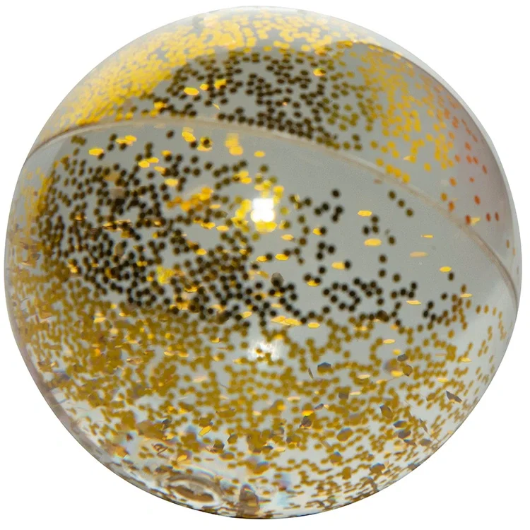 High Bounce Colorful Glitter Ball (Red, Blue, Gold) — view 2