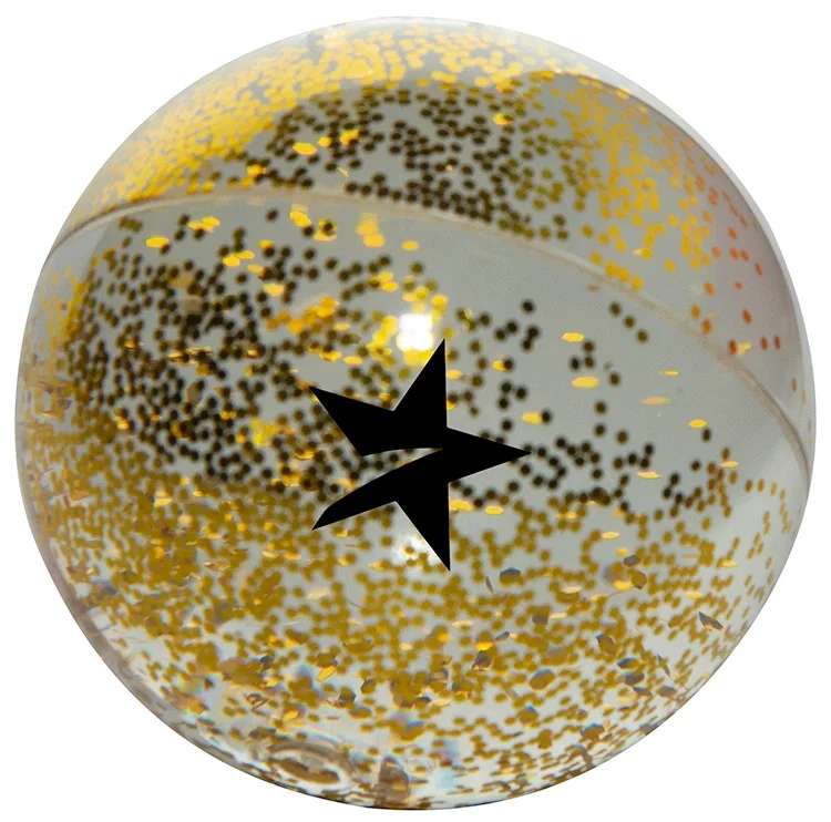 High Bounce Colorful Glitter Ball (Red, Blue, Gold) — view 3
