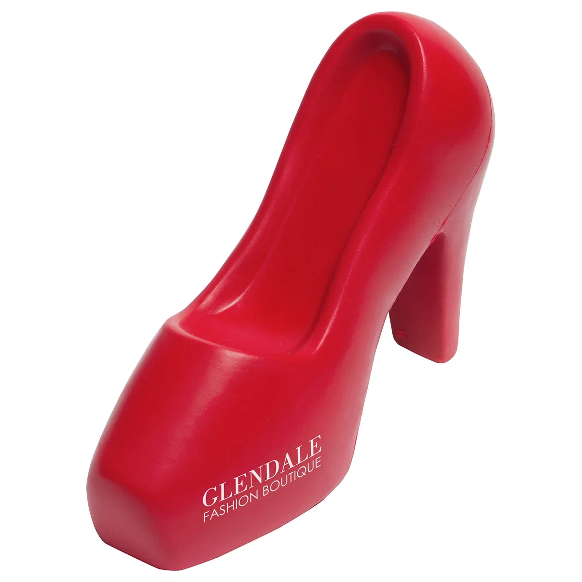 High heel shoe shaped stress reliever