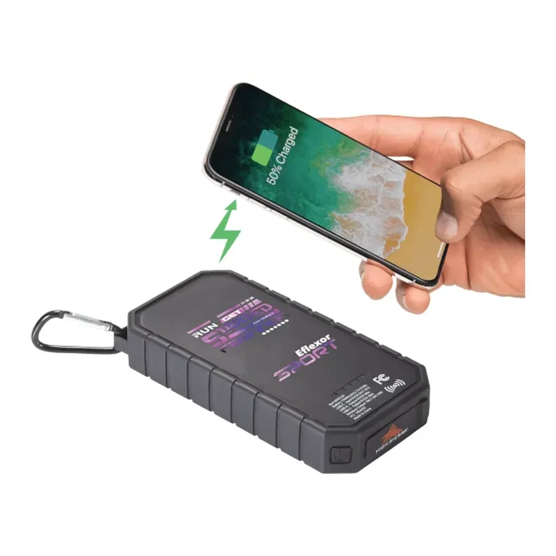 Branded High Sierra Solar Fast Wireless Power Bank (10000 mAh) — view 11
