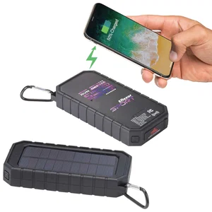 Branded High Sierra Solar Fast Wireless Power Bank (10000 mAh)