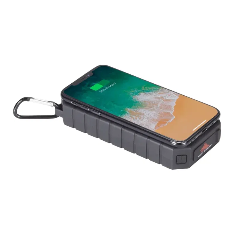 Branded High Sierra Solar Fast Wireless Power Bank (10000 mAh) — view 6