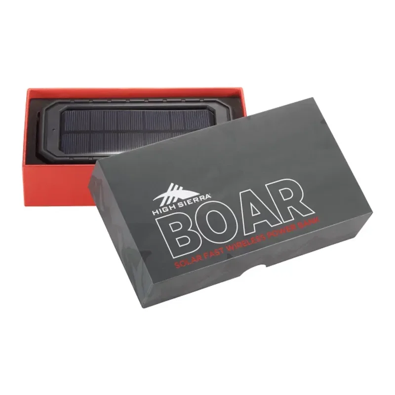 Branded High Sierra Solar Fast Wireless Power Bank (10000 mAh) — view 7