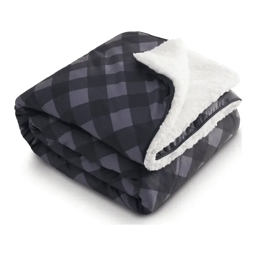 Custom High Sierra Puffy Sherpa Blanket - 60" x 50" — view 5