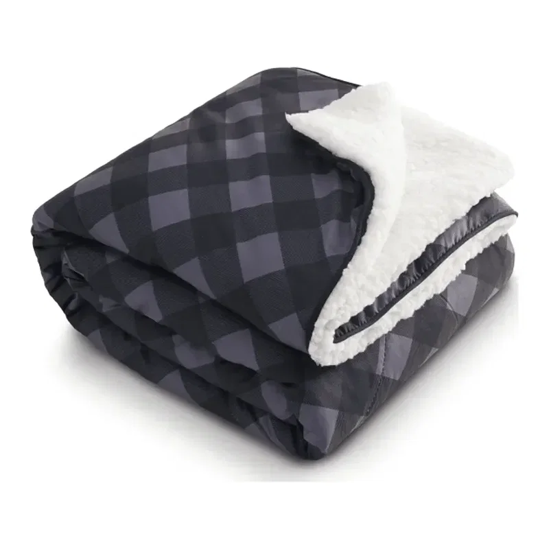 Custom High Sierra Puffy Sherpa Blanket - 60" x 50" — view 5