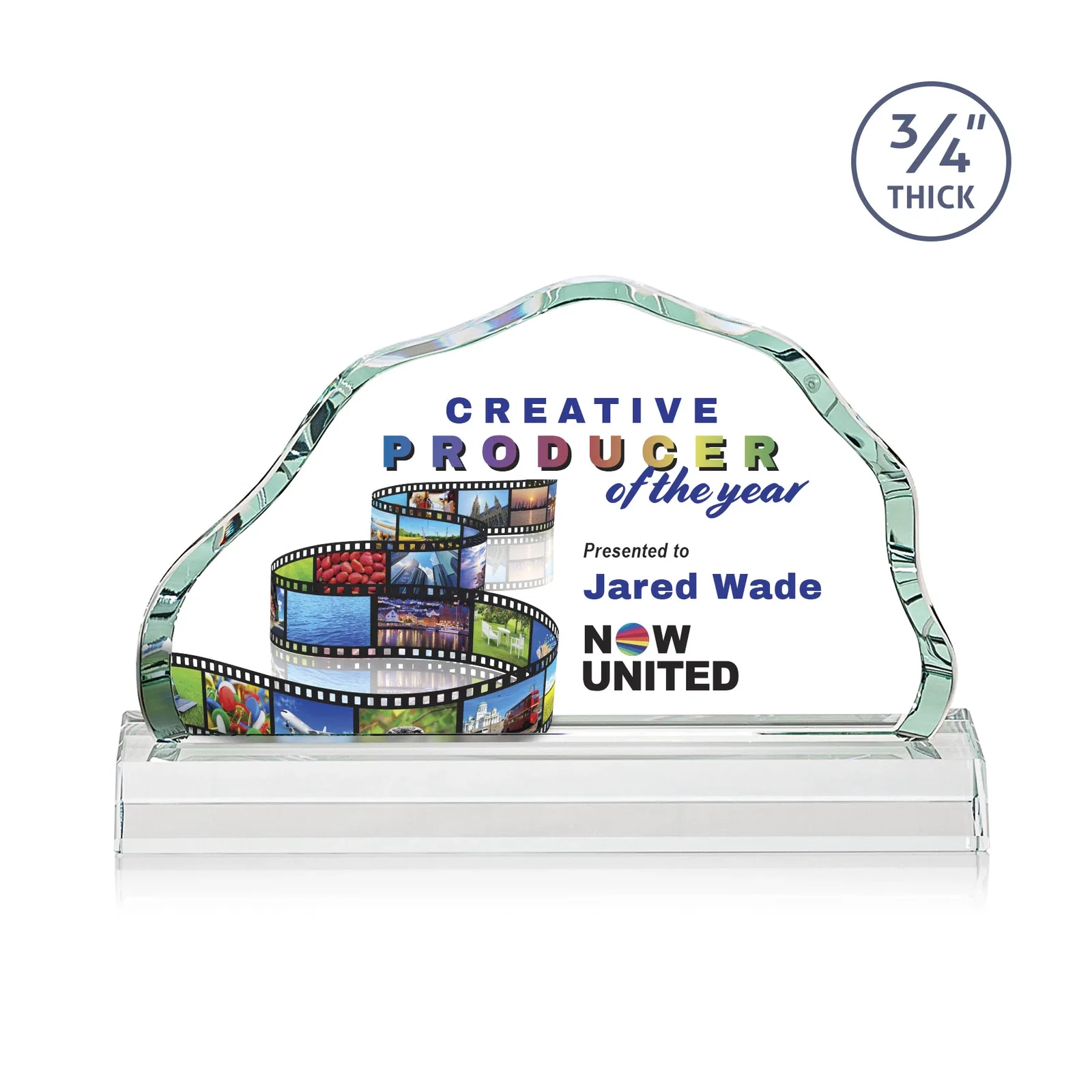 Promotional Starfire Crystal Open-Frame Iceberg Award, awards for dealer and partner awards