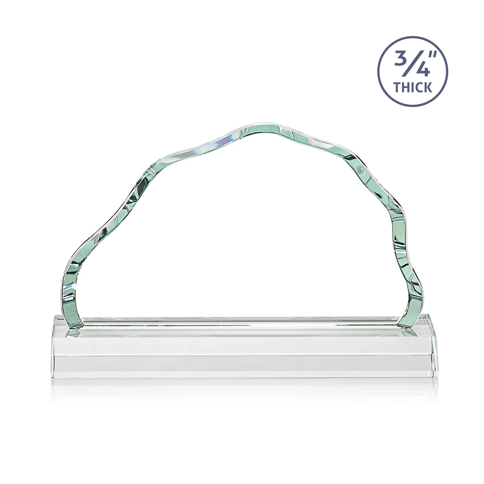 Customized Starfire Crystal Open-Frame Iceberg Award, awards for team milestone celebrations
