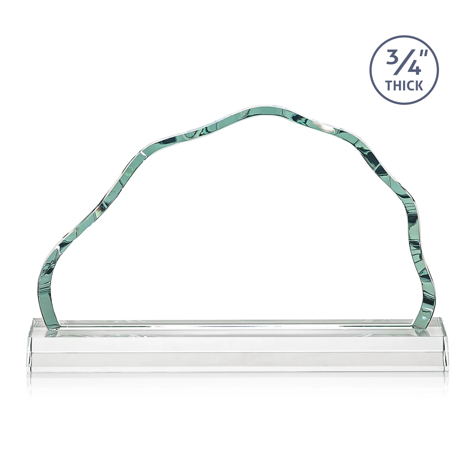 Customized Starfire Crystal Open-Frame Iceberg Award, awards for donor appreciation