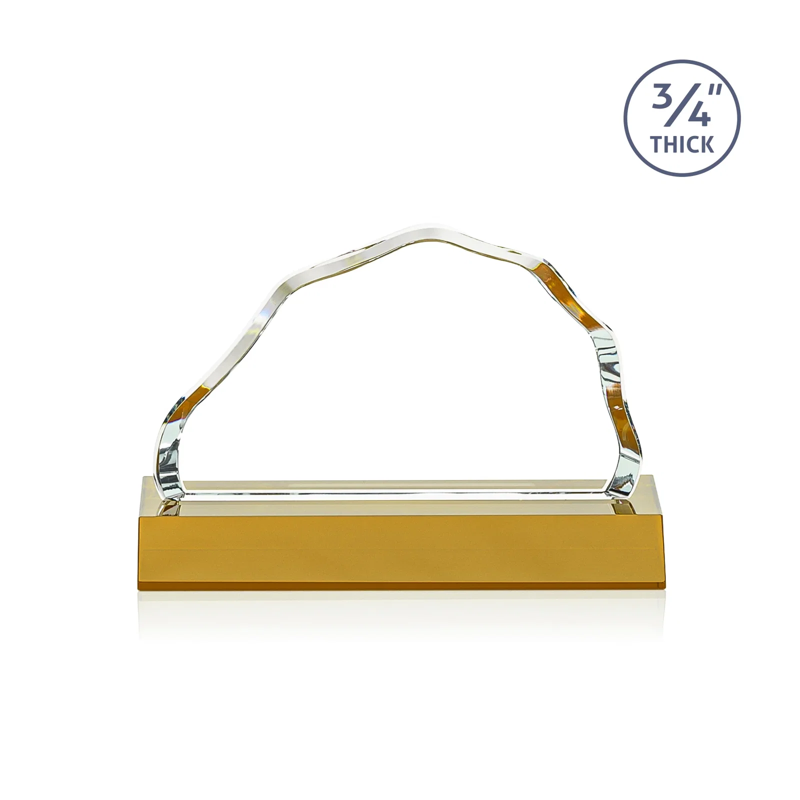 Customized Starfire Crystal Open-Frame Iceberg Award, awards for graduation ceremonies