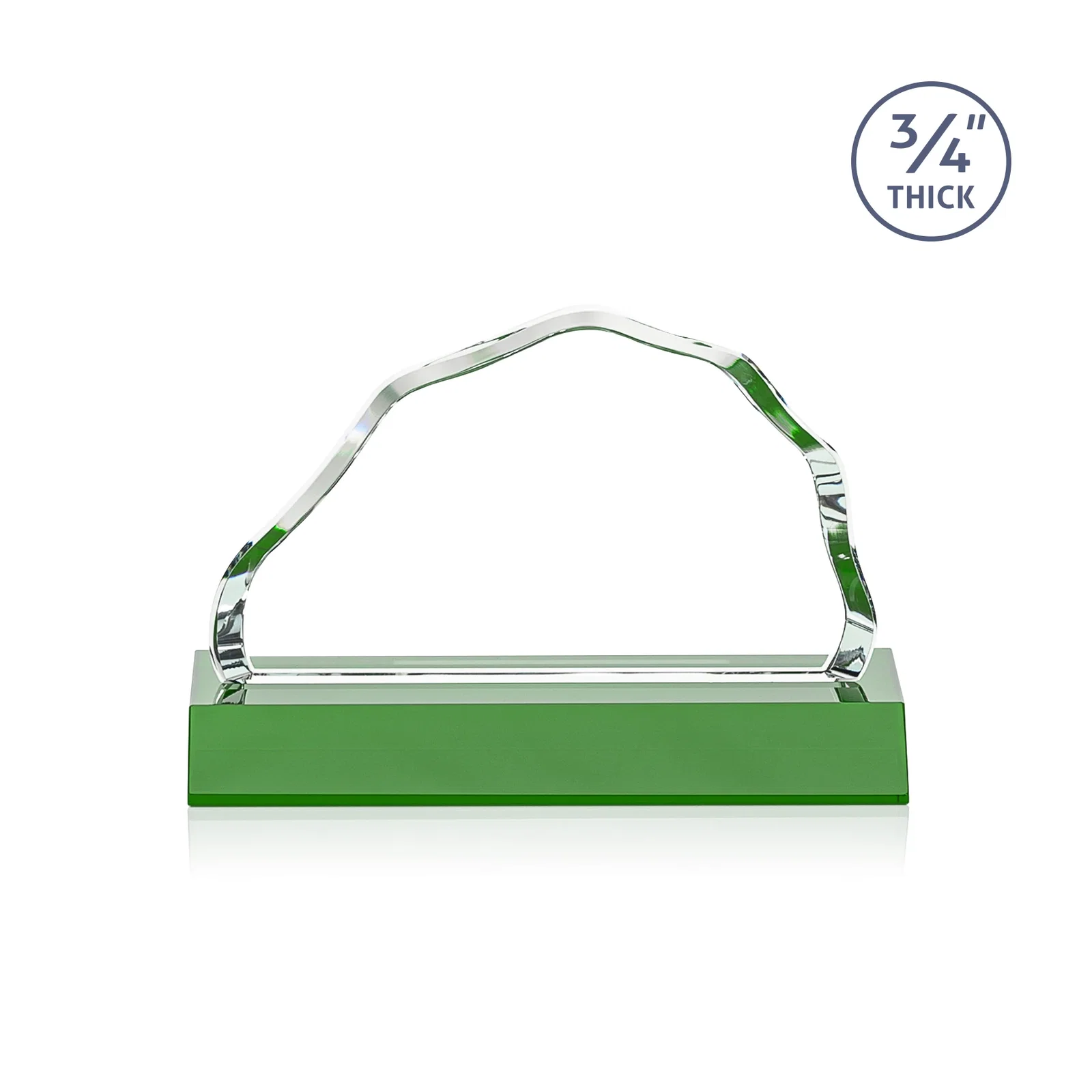 Customized Starfire Crystal Open-Frame Iceberg Award, awards for dealer and partner awards