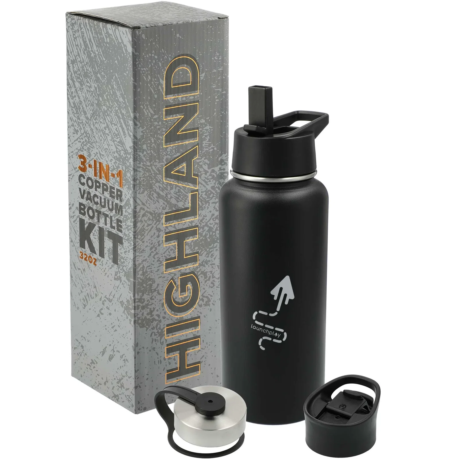 Custom Copper Vacuum Bottle Kit - Highland 3-in-1 (32oz) — view 36