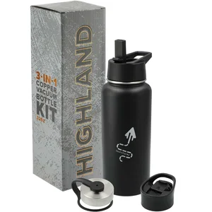 Highland 3-in-1 Copper Vacuum Bottle Kit, 32 oz