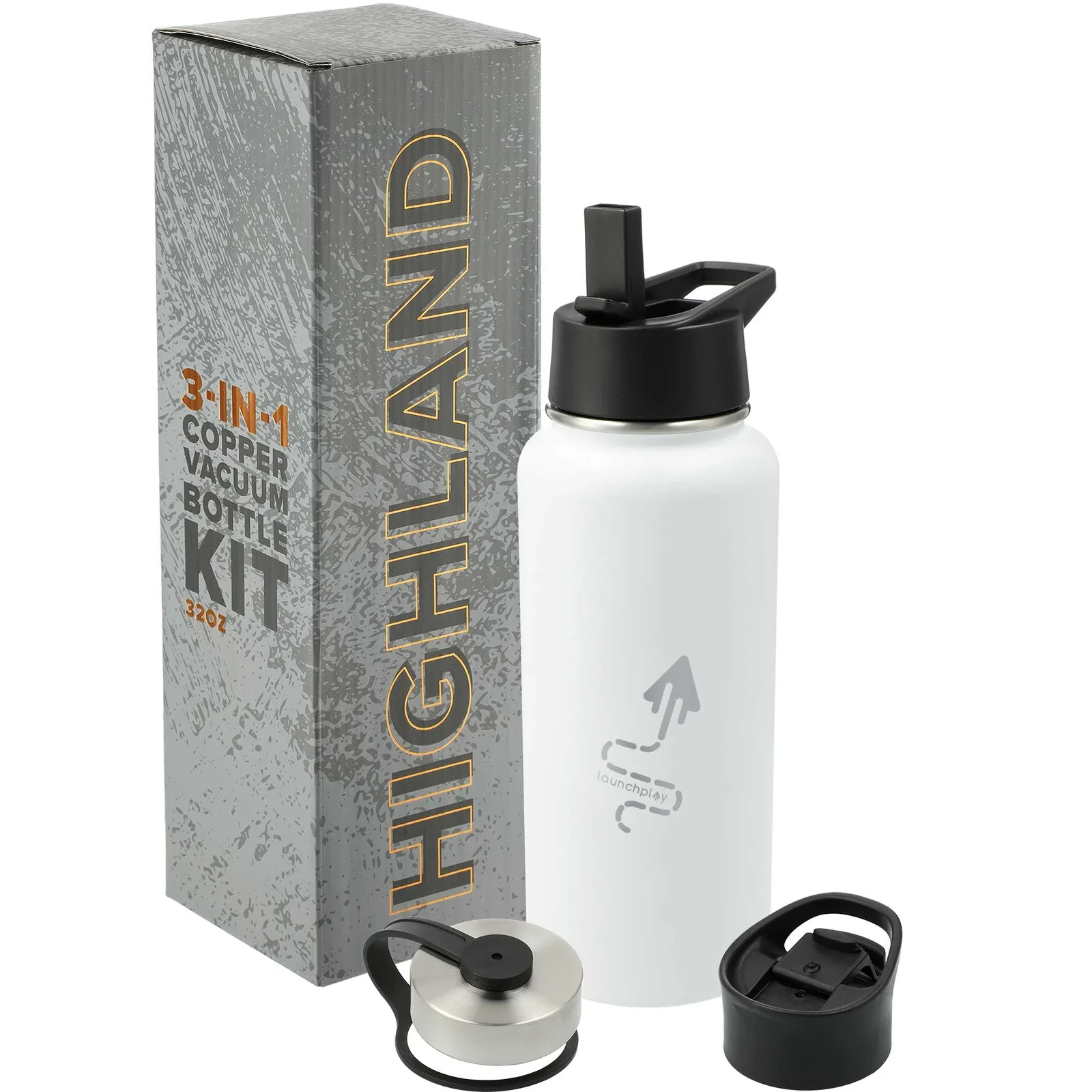 Custom Copper Vacuum Bottle Kit - Highland 3-in-1 (32oz) — view 51