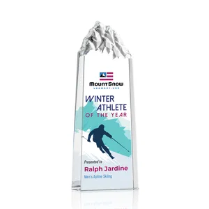 Freestanding Crystal Mountain Peak Tower, Clear Only