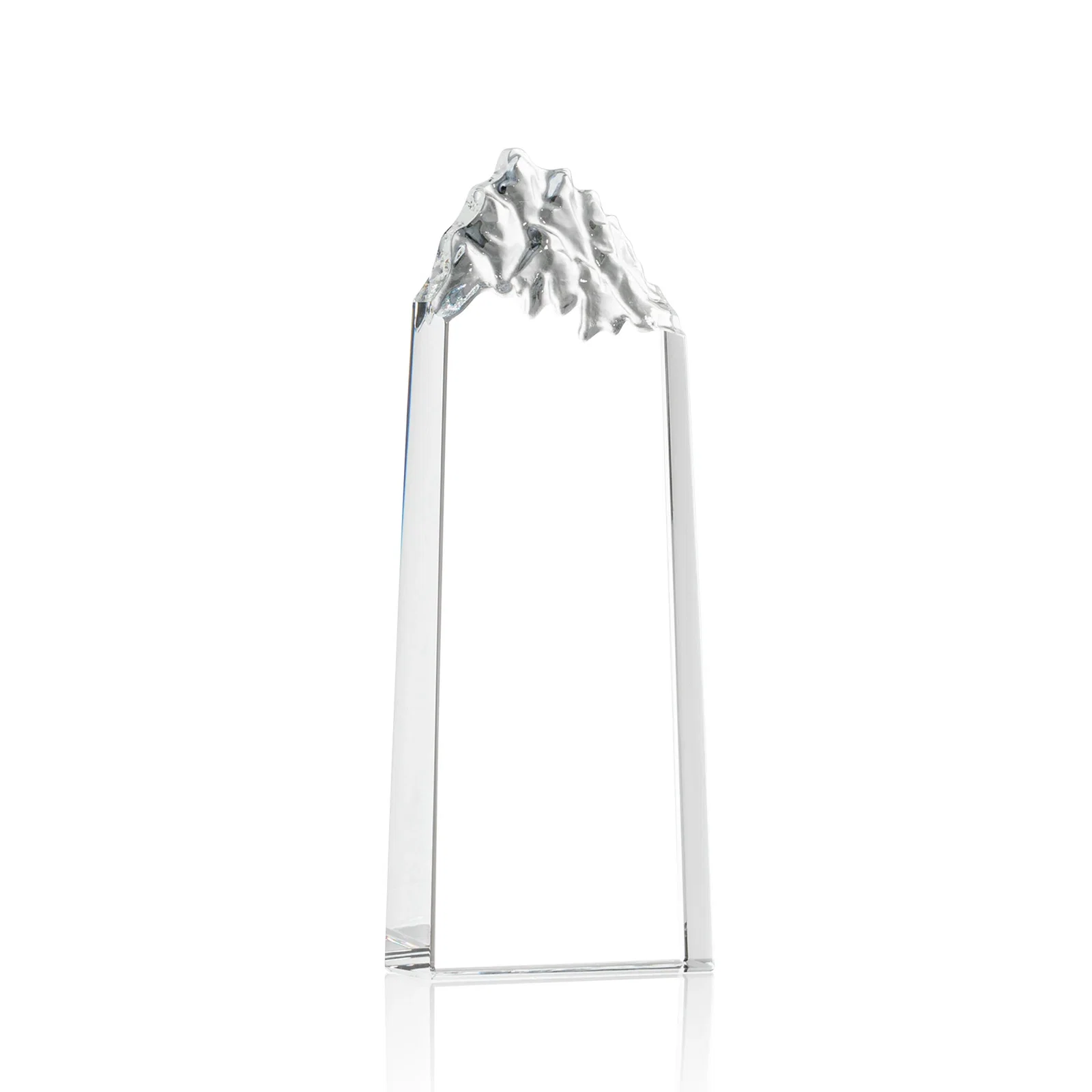 Custom Freestanding Crystal Mountain Peak Tower, Clear Only for safety achievement programs
