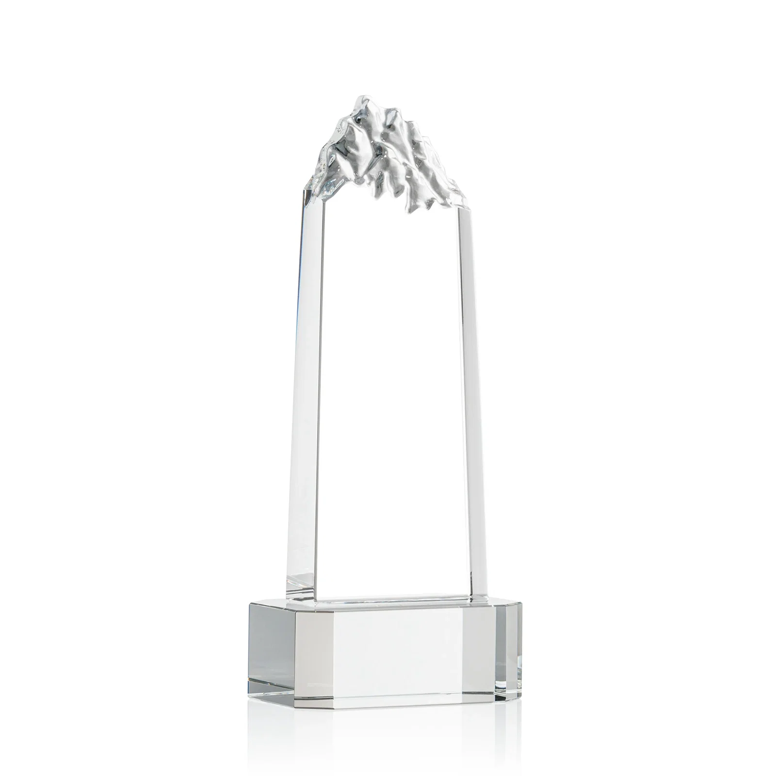 Promotional Crystal Mountain Peak Tower on a Base, Four Colors for safety achievement programs