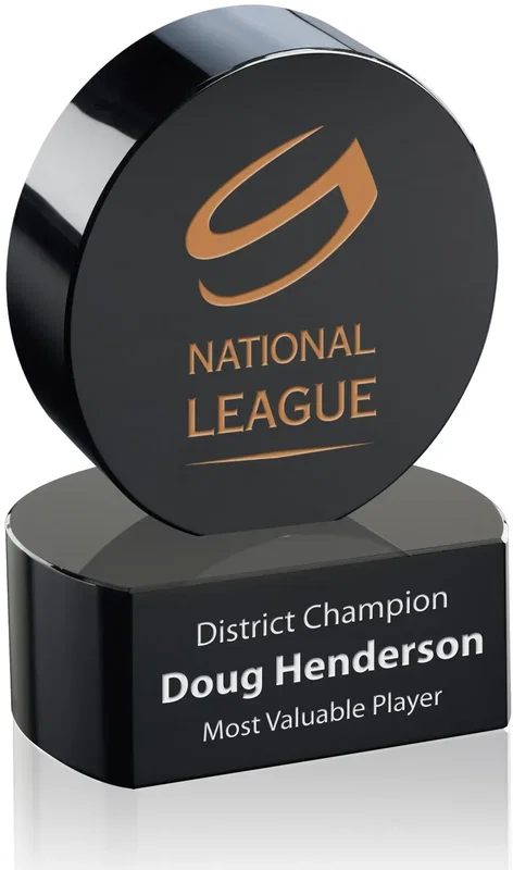 Hockey Puck Award on Base β view 1