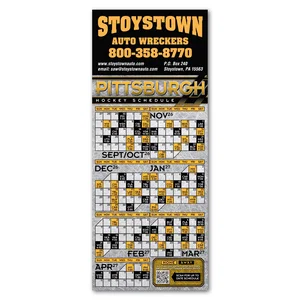 Custom Printed Hockey Schedule Magnet