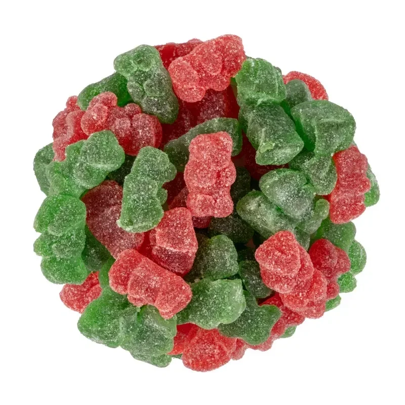 Holiday Candy Cane Tube with Sour Gummy Bears — view 2