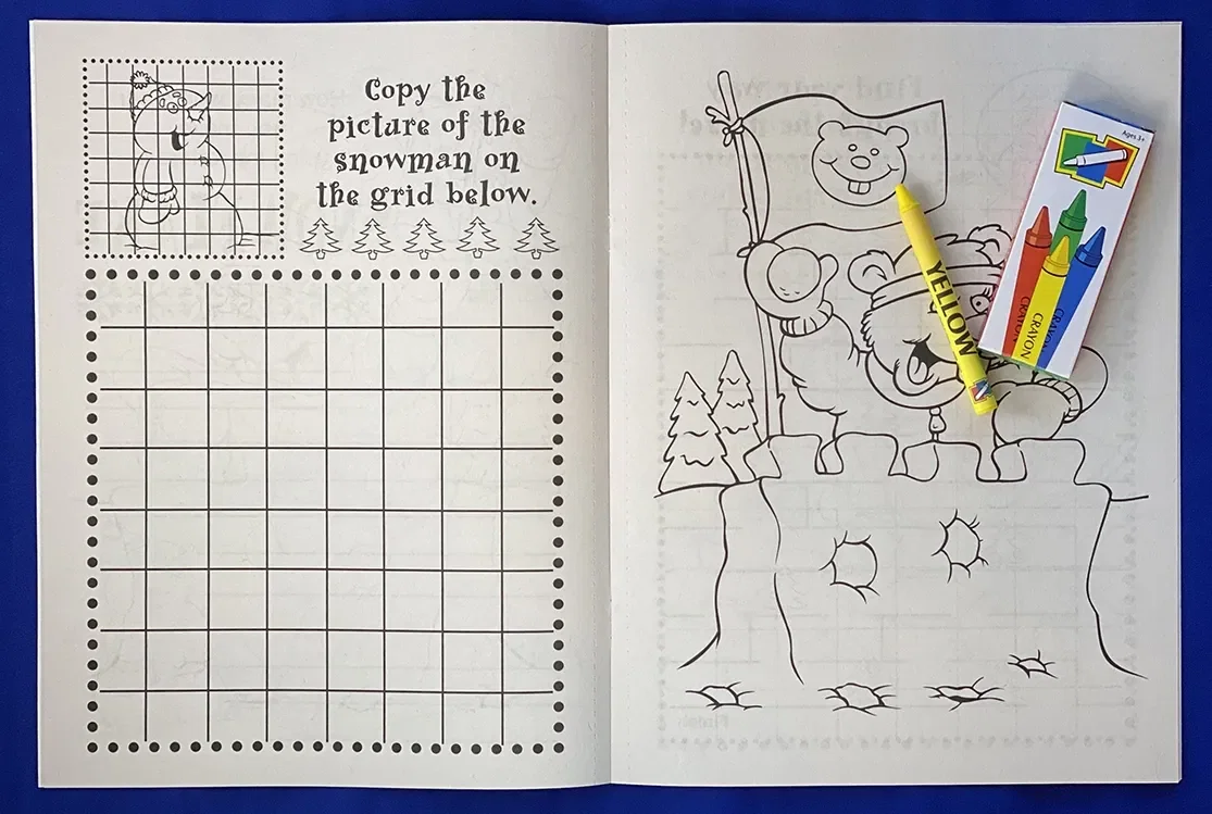 Imprinted Holiday Fun Coloring Book — view 2