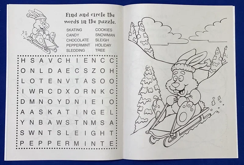 Imprinted Holiday Fun Coloring Book — view 4