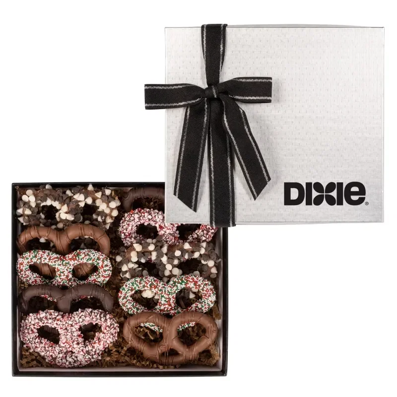 Holiday Premier Chocolate Pretzel Gift Box — view 2