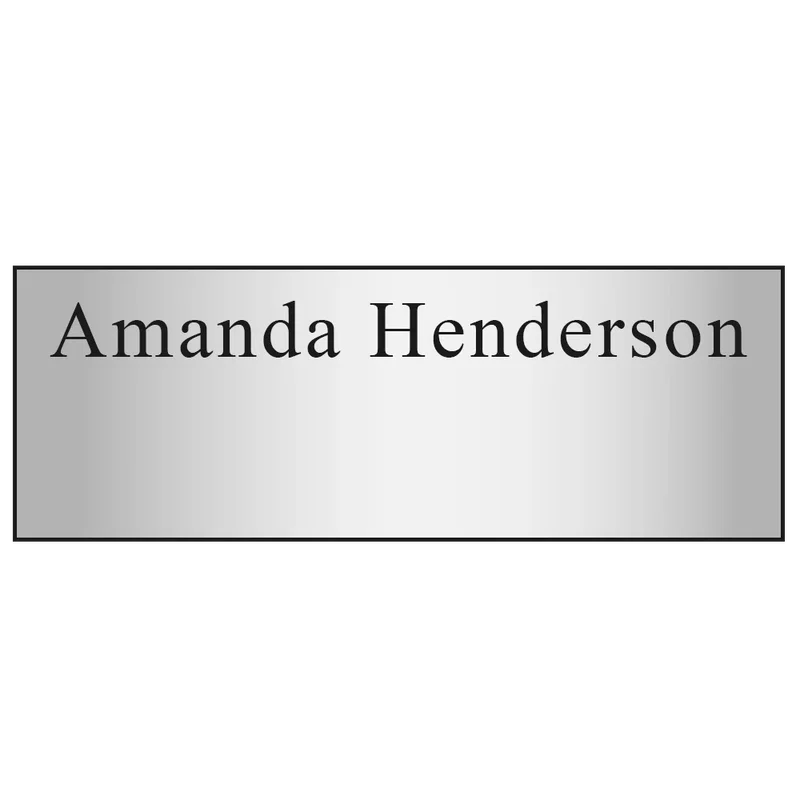 Hollywood Name Badge (Custom sized between 3 and 6 sq. in.) — view 2