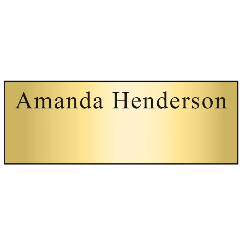 Hollywood Name Badge (Custom sized between 3 and 6 sq. in.) — view 3