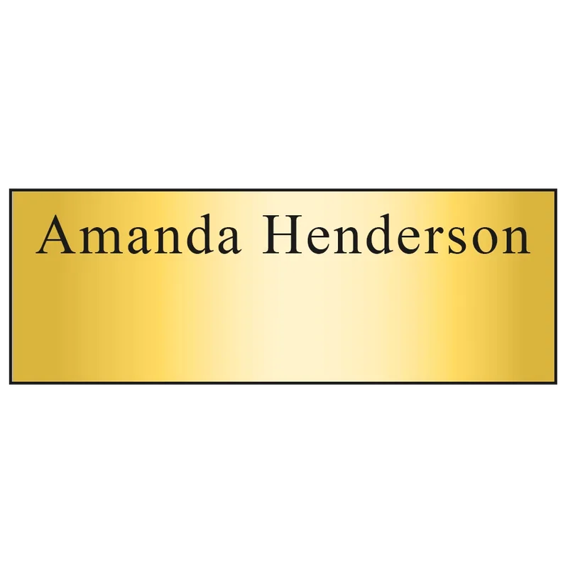 Hollywood Name Badge (Custom sized between 3 and 6 sq. in.) — view 4