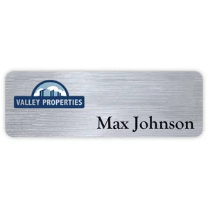 Hollywood Plastic Name Badge (Standard Size 1" x 3")