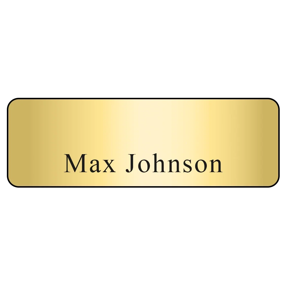 Hollywood Name Badge (Standard Size 1" x 3") — view 4