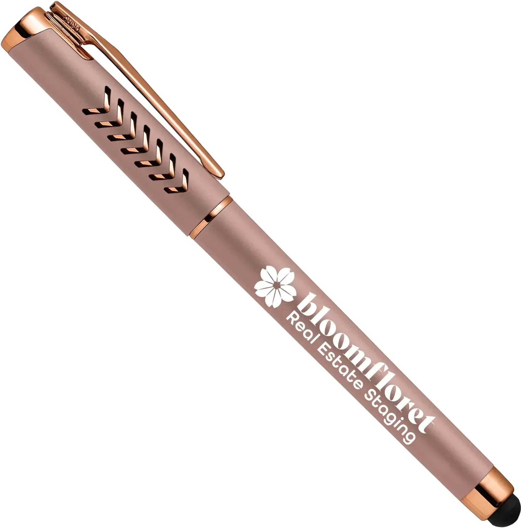 Hollywood Rose Gold Gel Pen w/Stylus — view 3