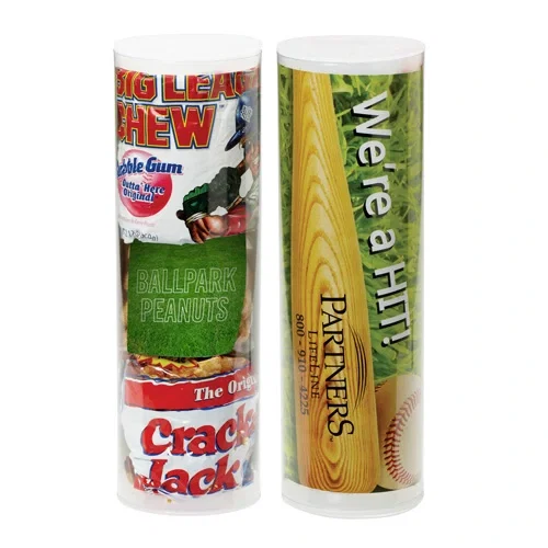 Home Run Baseball Themed Snack Tube — view 2