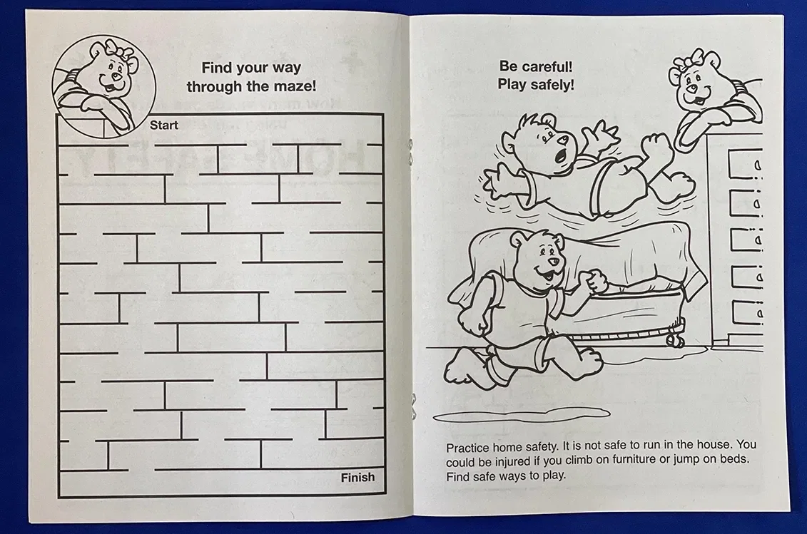 Custom Printed Home Safety Coloring Book — view 2