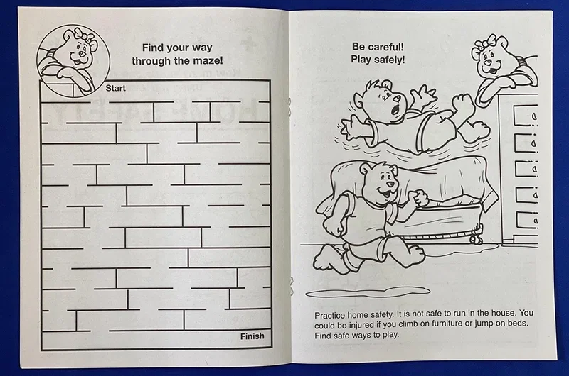 Custom Printed Home Safety Coloring Book — view 2