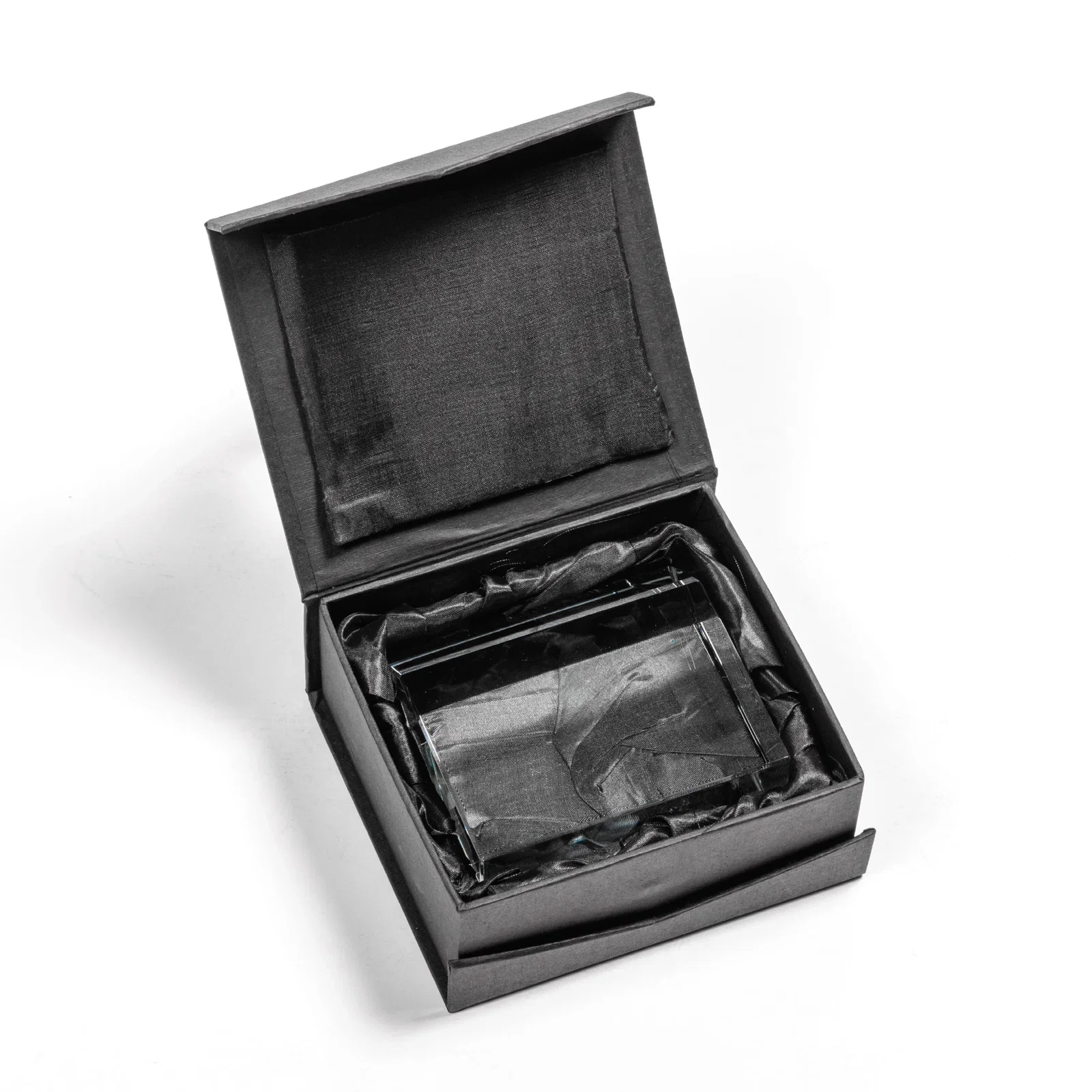 Custom House-Shaped Crystal Paperweight, 4" x 3.5" x 1.75" with Peaked Roof, realtor closing gift for corporate award ceremonies
