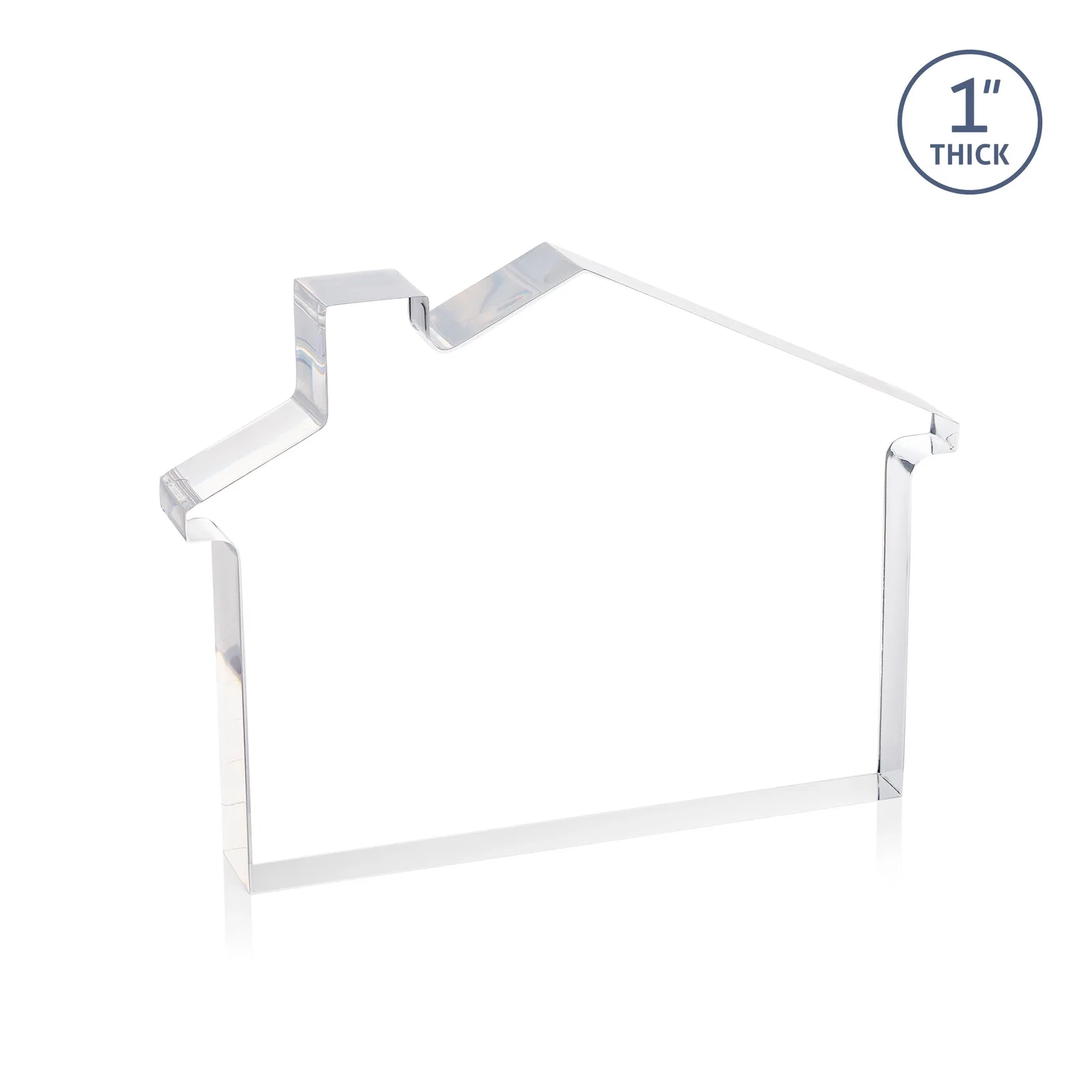 Branded Acrylic House-Shaped Award With Double-Sided VividPrint for employee recognition
