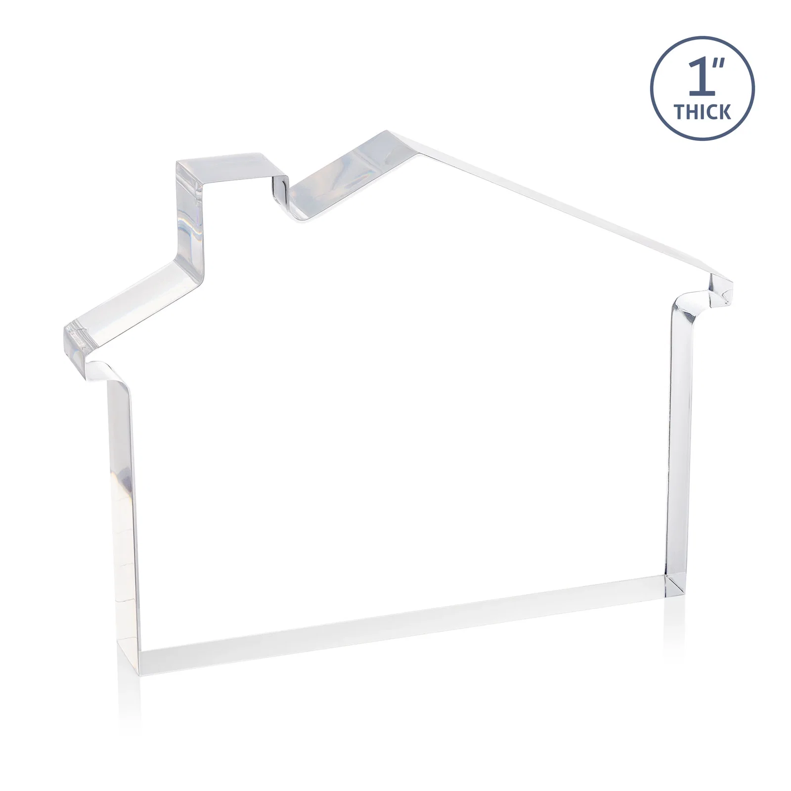 Branded Acrylic House-Shaped Award With Double-Sided VividPrint for service anniversary gifts