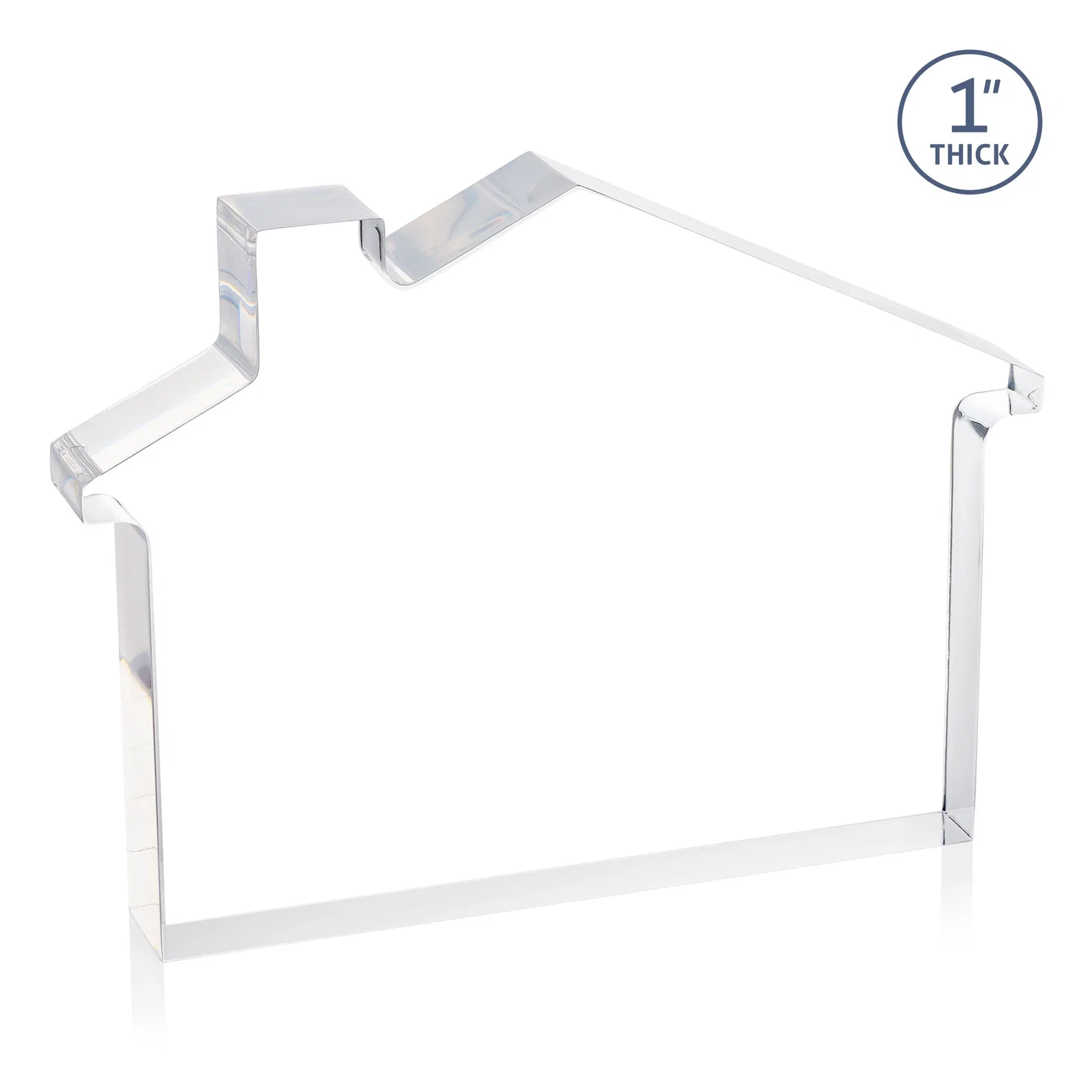 Branded Acrylic House-Shaped Award With Double-Sided VividPrint for sales achievement awards