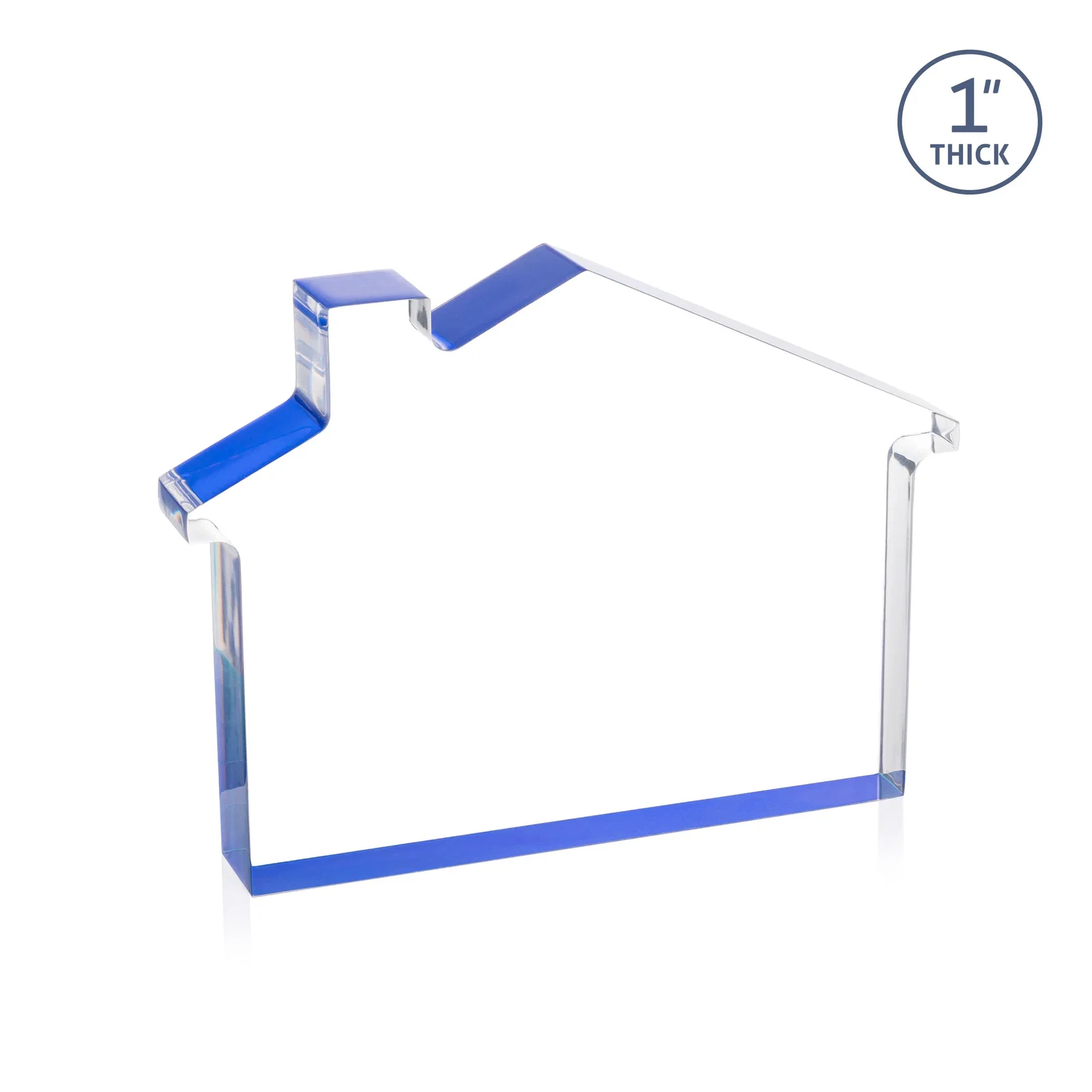 Branded Acrylic House-Shaped Award With Double-Sided VividPrint for retirement presentations