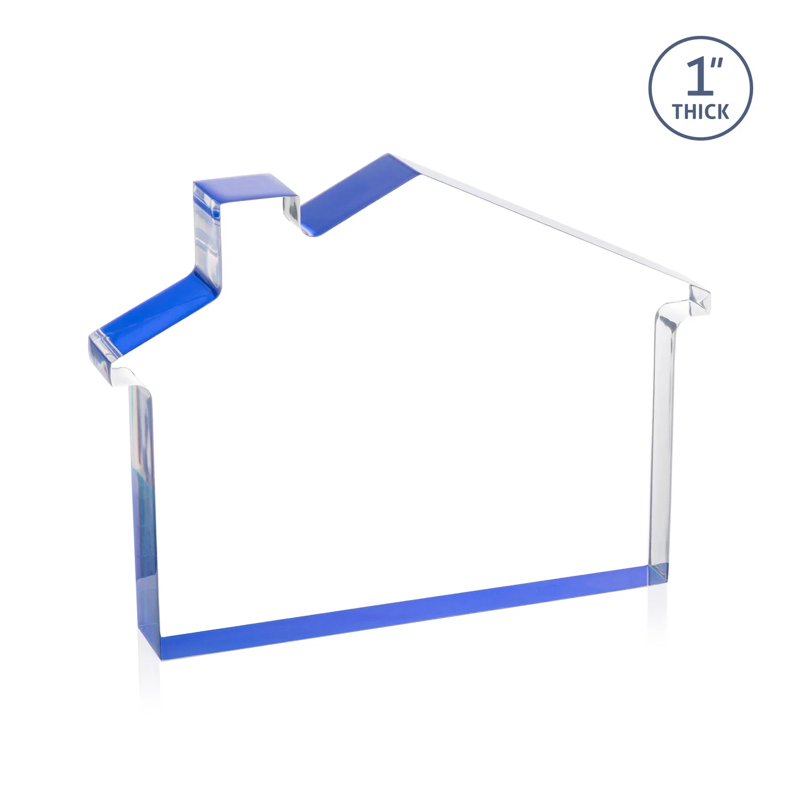 Branded Acrylic House-Shaped Award With Double-Sided VividPrint for team milestone celebrations