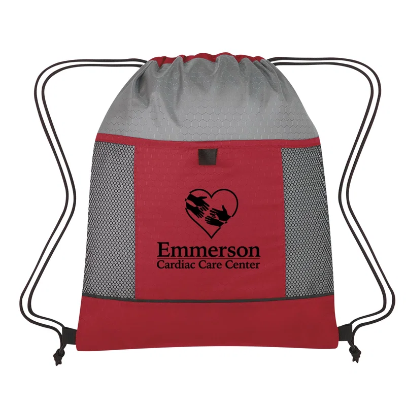 Honeycomb Ripstop Drawstring Bag — view 3
