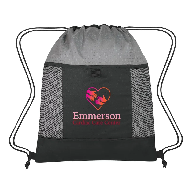 Honeycomb Ripstop Drawstring Bag — view 7