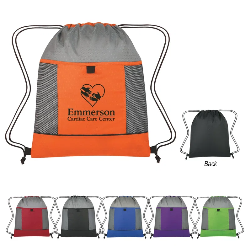 Honeycomb Ripstop Drawstring Bag — view 9