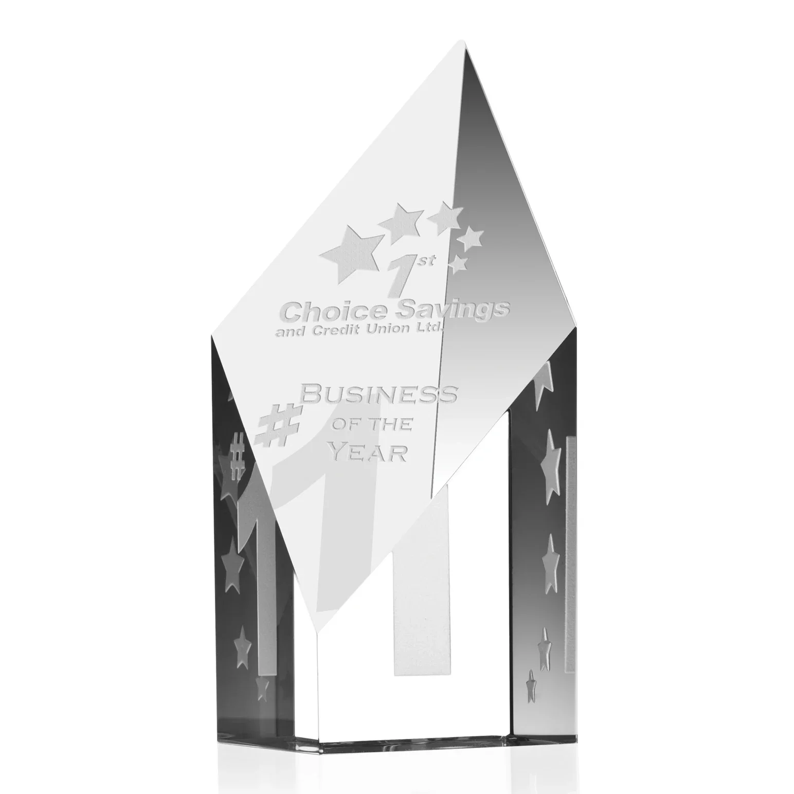 Custom Optical Award for Recognition — view 2